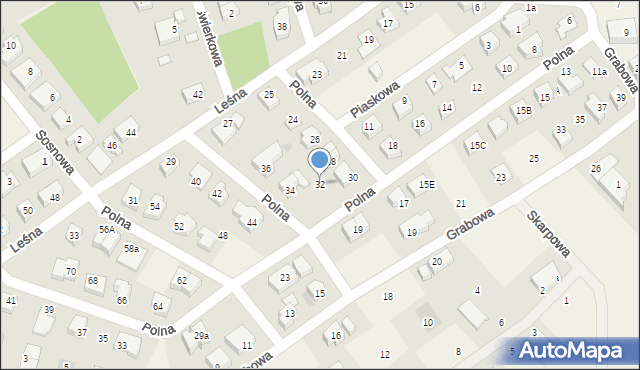 Mosty, Polna, 32, mapa Mosty