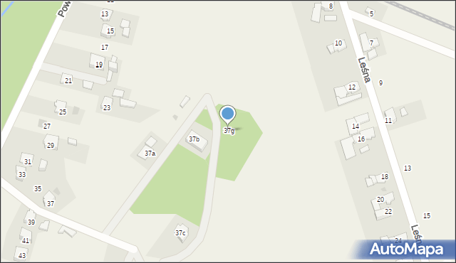 Moszna, Powstańców Śląskich, 37g, mapa Moszna