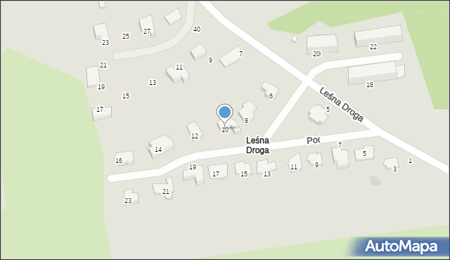 Mrągowo, Podmiejska, 10, mapa Mrągowo