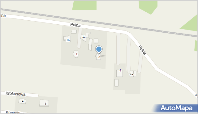 Mrozów, Polna, 2, mapa Mrozów