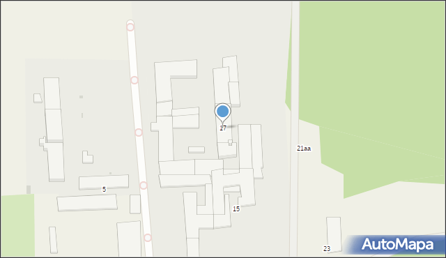 Mszanowo, Podleśna, 17, mapa Mszanowo