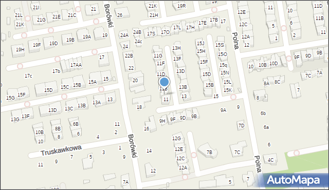 Mysiadło, Polna, 11A, mapa Mysiadło