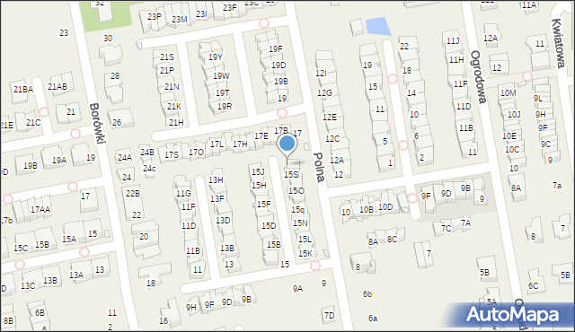 Mysiadło, Polna, 15T, mapa Mysiadło