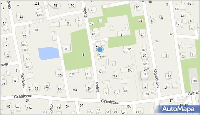 Mysiadło, Polna, 2, mapa Mysiadło