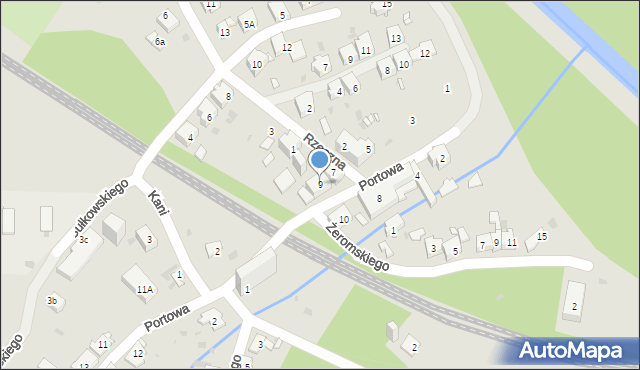 Mysłowice, Portowa, 9, mapa Mysłowice