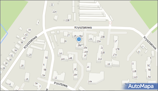 Mysłowice, Pocztowa, 16b, mapa Mysłowice