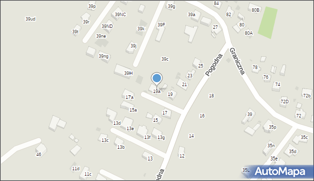 Mysłowice, Pogodna, 19a, mapa Mysłowice