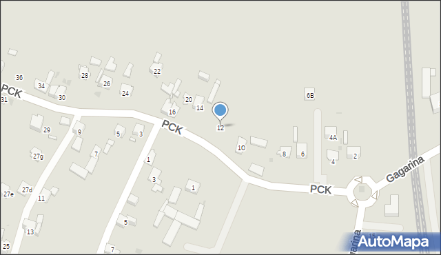 Mysłowice, Polskiego Czerwonego Krzyża, 12, mapa Mysłowice