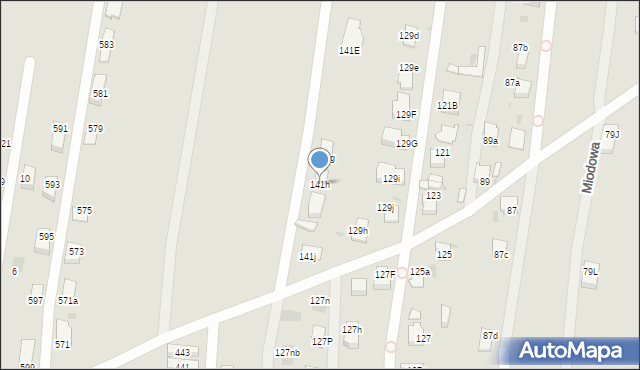 Mysłowice, Polskiego Czerwonego Krzyża, 141h, mapa Mysłowice