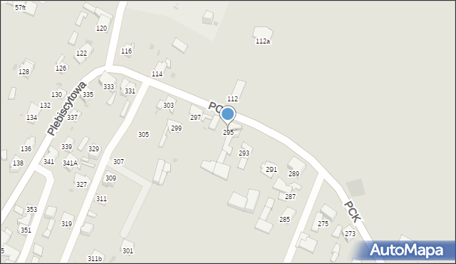 Mysłowice, Polskiego Czerwonego Krzyża, 295, mapa Mysłowice