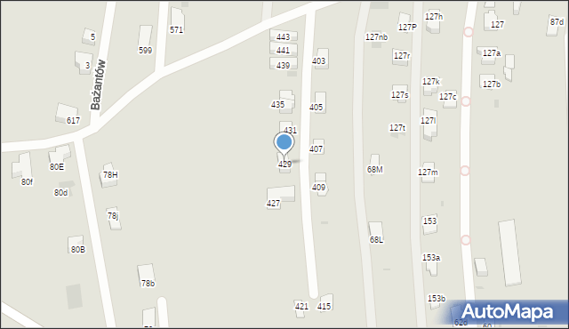 Mysłowice, Polskiego Czerwonego Krzyża, 429, mapa Mysłowice