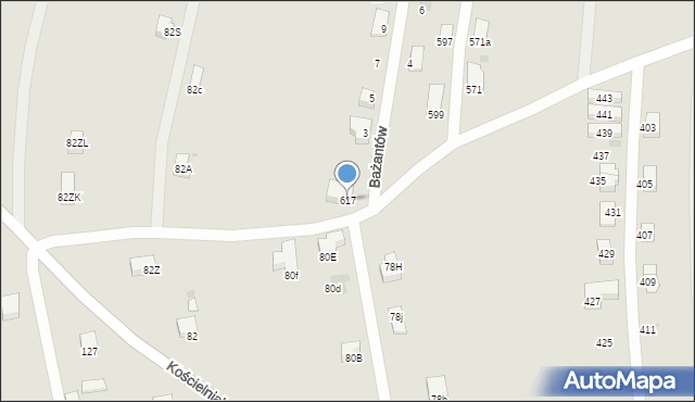 Mysłowice, Polskiego Czerwonego Krzyża, 617, mapa Mysłowice