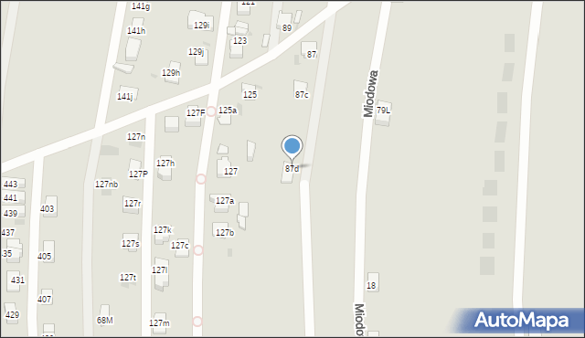 Mysłowice, Polskiego Czerwonego Krzyża, 87d, mapa Mysłowice