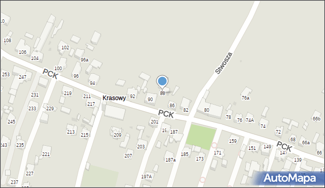 Mysłowice, Polskiego Czerwonego Krzyża, 88, mapa Mysłowice
