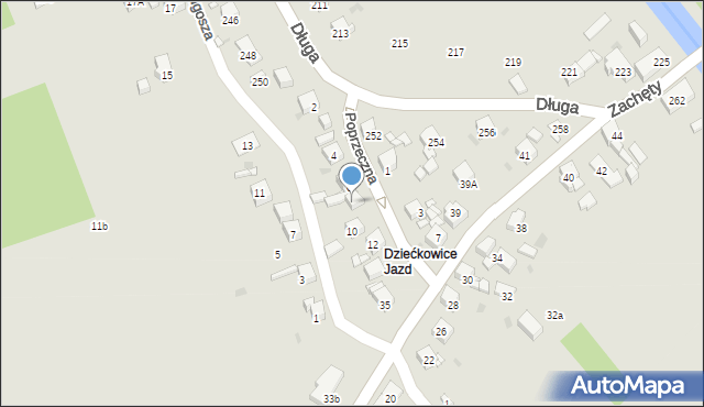 Mysłowice, Poprzeczna, 8, mapa Mysłowice