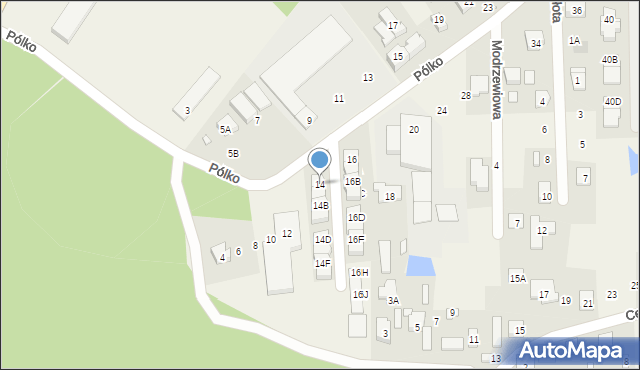 Nadma, Pólko, 14, mapa Nadma