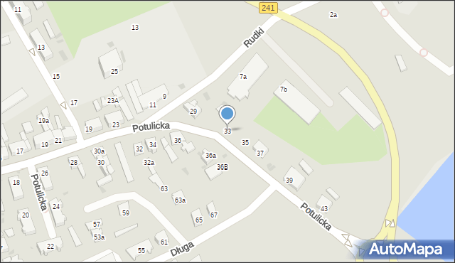 Nakło nad Notecią, Potulicka, 33, mapa Nakło nad Notecią