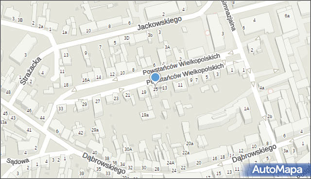 Nakło nad Notecią, Powstańców Wielkopolskich, 15, mapa Nakło nad Notecią