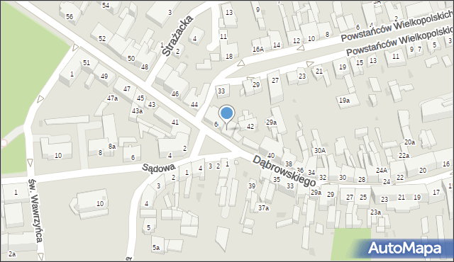 Nakło nad Notecią, Powstańców Wielkopolskich, 31a, mapa Nakło nad Notecią