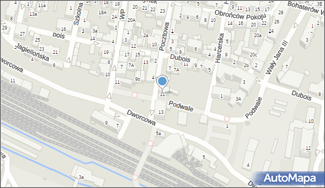 Namysłów, Pocztowa, 11, mapa Namysłów