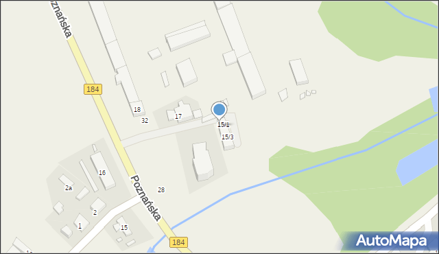 Napachanie, Poznańska, 15/5, mapa Napachanie