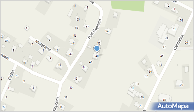 Narama, Pod Kopcem, 50, mapa Narama