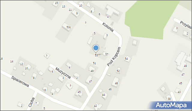 Narama, Pod Kopcem, 53, mapa Narama