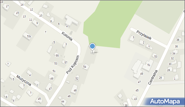 Narama, Pod Kopcem, 56, mapa Narama