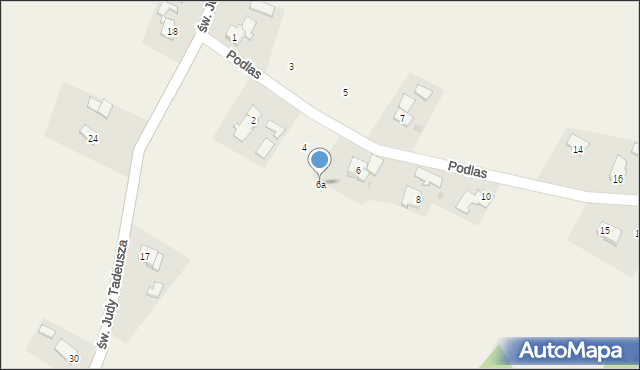 Nidek, Podlas, 6a, mapa Nidek