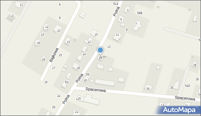 Nieciszów, Polna, 15, mapa Nieciszów