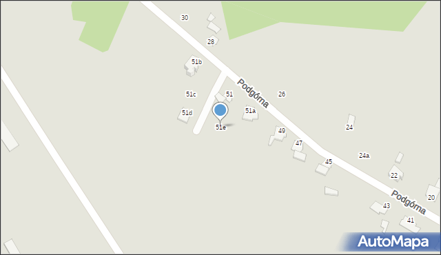 Niemodlin, Podgórna, 51e, mapa Niemodlin