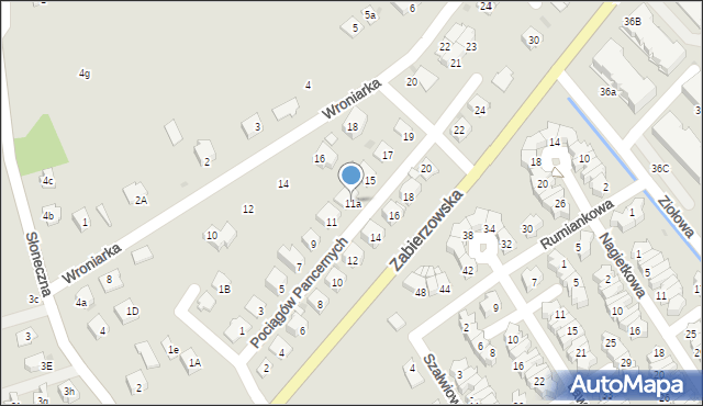 Niepołomice, Pociągów Pancernych, 11a, mapa Niepołomice