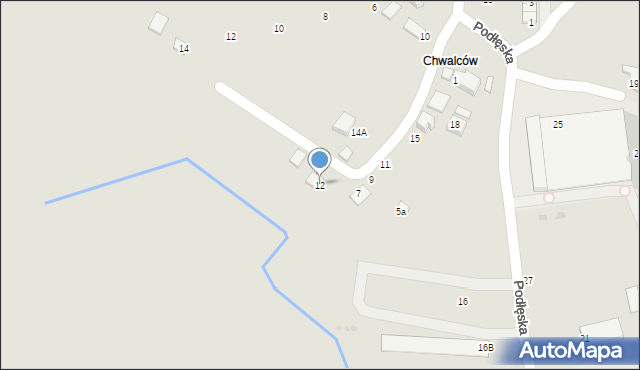 Niepołomice, Podłęska, 12, mapa Niepołomice