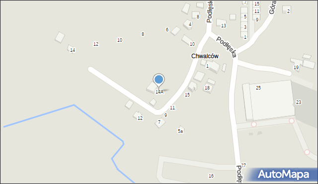 Niepołomice, Podłęska, 14A, mapa Niepołomice