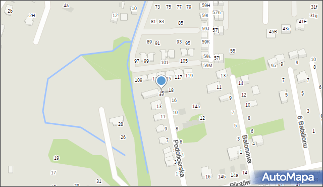 Niepołomice, Podoficerska, 15, mapa Niepołomice