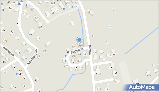 Niepołomice, Pogodna, 19, mapa Niepołomice