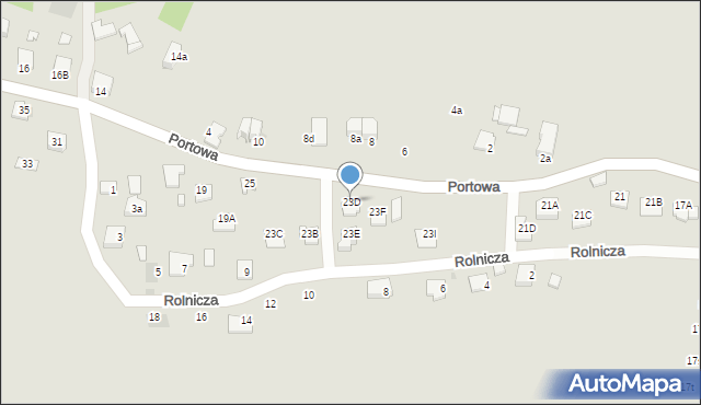 Niepołomice, Portowa, 23D, mapa Niepołomice