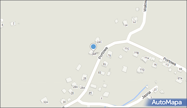 Niepołomice, Portowa, 24A, mapa Niepołomice