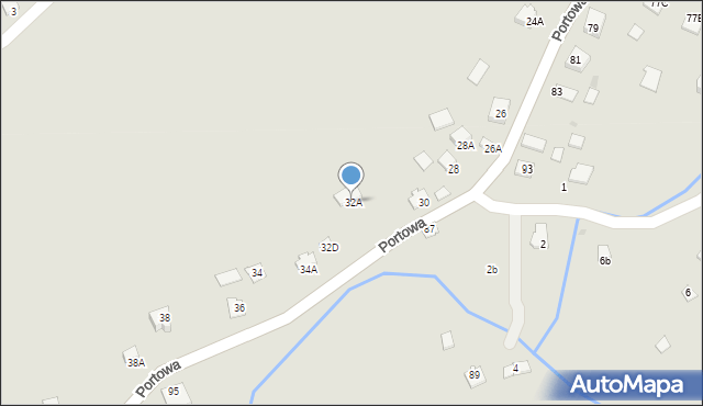Niepołomice, Portowa, 32A, mapa Niepołomice