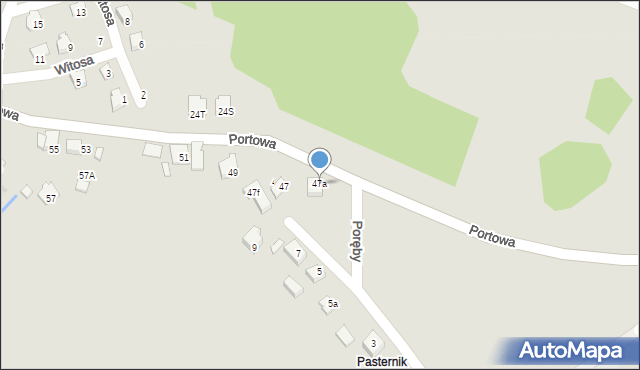 Niepołomice, Portowa, 47a, mapa Niepołomice