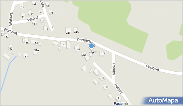 Niepołomice, Portowa, 47c, mapa Niepołomice