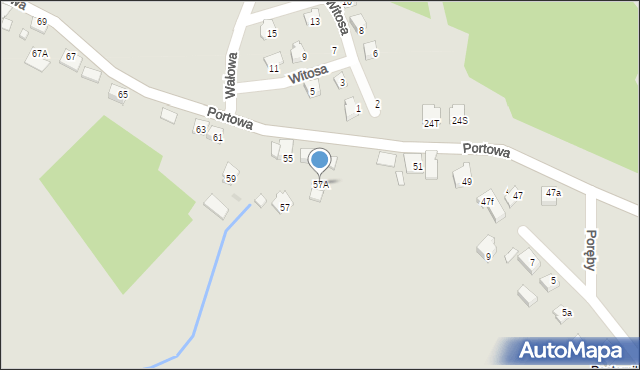 Niepołomice, Portowa, 57A, mapa Niepołomice