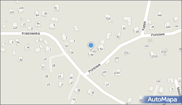 Niepołomice, Portowa, 60, mapa Niepołomice