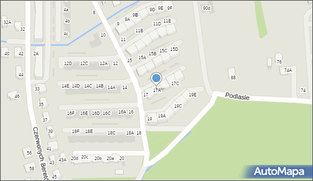 Niepołomice, Potasińskiego Włodzimierza, gen., 17A, mapa Niepołomice