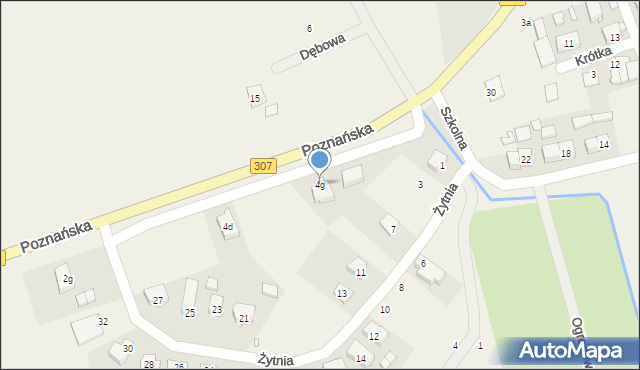 Niepruszewo, Poznańska, 4g, mapa Niepruszewo