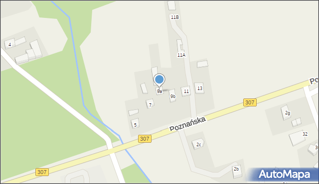 Niepruszewo, Poznańska, 9a, mapa Niepruszewo