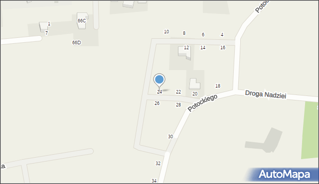 Niestępowo, Potockiego Jana, 24, mapa Niestępowo