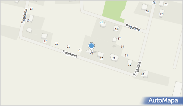 Nieżywięć, Pogodna, 25, mapa Nieżywięć