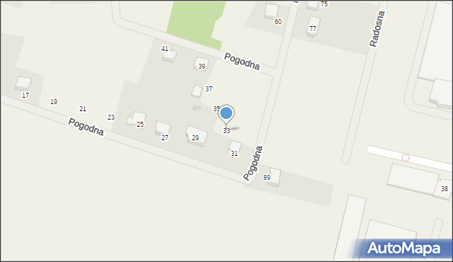 Nieżywięć, Pogodna, 33, mapa Nieżywięć