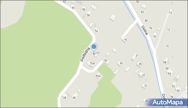 Nisko, Podleśna, 52, mapa Nisko